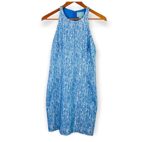 𝅺cece Cynthia Steffe Blue Racer Back Dress - Picture 1 of 8